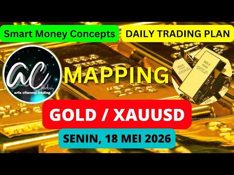 XAUUSD (GOLD), SENIN, 18 MEI 2026 #smc#smartmoneyconcepts#mentor#marfafebrian#brianahmad
