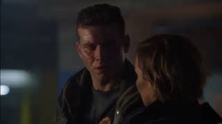 Taylor jealous on Evan and Tara scene - 911 season 5 episode 16