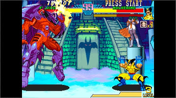 Onslaught vs Ryu & Wolverine (Hidden Boss) Marvel vs  Capcom Clash of Super Heroes