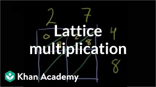 Introduction to lattice multiplication Watch the next lesson: https://www.khanacademy.org/math/arithmetic/multiplicatio...