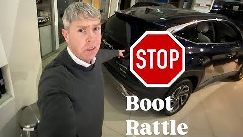 How to stop a boot rattle in a Hyundai