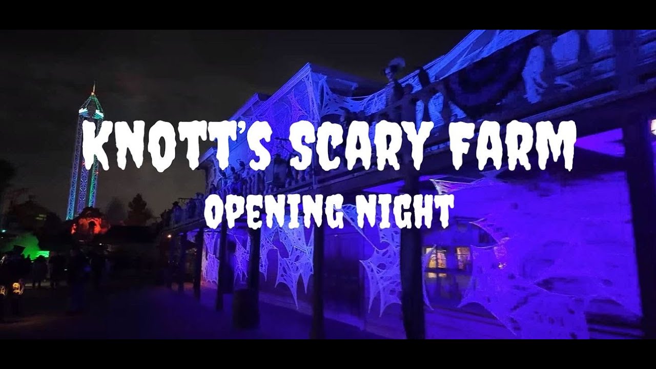 Knott's Scary Farm Opening Night 2024 Full Scare Zones and
