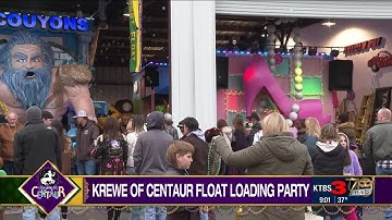 Krewe of Centaur float loading party