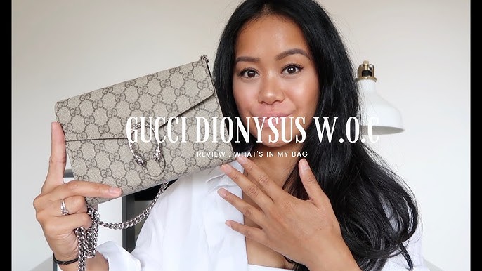 Gucci Dionysus Supreme Mini Handbag Review - The Brunette Nomad