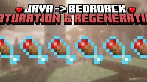 Bedrock Java Saturation & Regeneration Addon for Minecraft Bedrock 1.21+ | Full Showcase