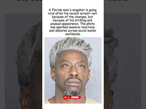 Florida Man's Viral Mugshot Sparks Global Reactions — Unusual Appearance #shorts #floridaman