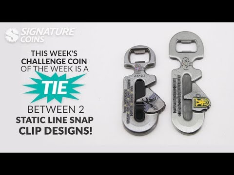 Static Line Snap Clip Designs by Signature Coins 