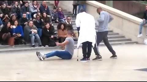 Paris Street Dance front of Eiffel Tower
