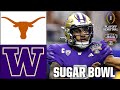 Sugar bowl texas longhorns vs washington huskies  full game highlights