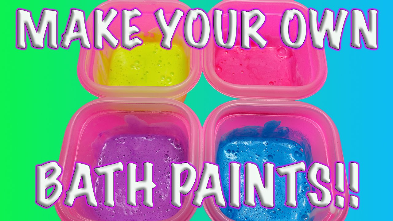DIY: HOW TO MAKE HOMEMADE BATH PAINTS FOR KIDS! RINSES AWAY