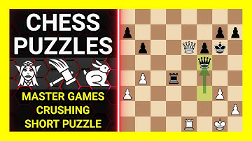Chess Puzzles to Practice. Themes: Master games, Crushing, Short puzzle. Learn Chess