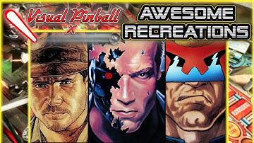 Visual Pinball Collections | Terminator 2, Indiana Jones, Whirlwind, Sorcerer, Judge Dredd