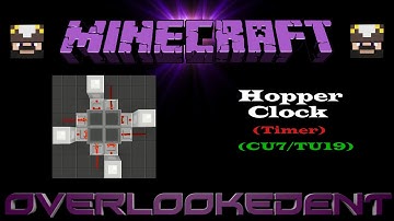 Hopper Clock (Timer) Pistonless - Minecraft Xbox/Playstation - [Tutorial]
