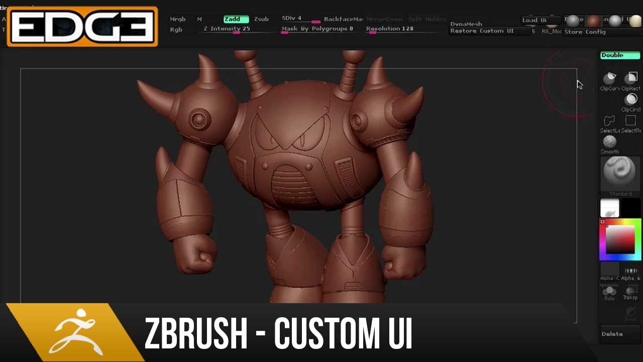 zbrush create custom ui