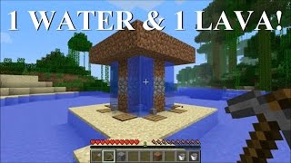 Minecraft: x4 Cobblestone Generator with only 1 water/lava source!