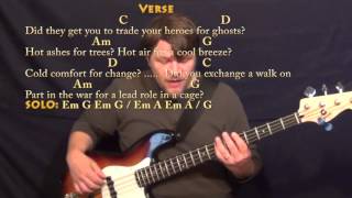 Wish You Were Here (Pink Floyd) Bass Guitar Cover Lesson with Chords/Lyrics chords