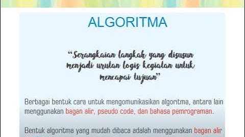 Pertemuan Ke 1 Logika dan Algoritma