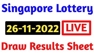 26-11-2022 Today 4D Results Singapore | 4d Result Today | Today 4d Result Live