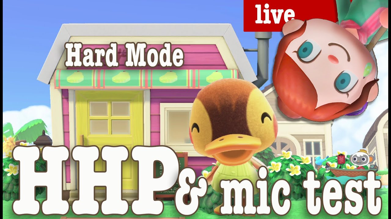 Live Stream HHP in ACNH + mic testing cafe & Molly's publishing house