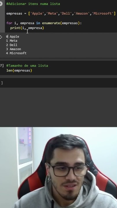 Como ADICIONAR itens numa lista em Python #python #pythonlist #tutorial ...