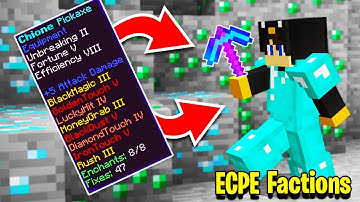 THIS PICKAXE IS OVERPOWERED- ECPE FACTIONS EP 3  [MCPE Factions](op factions)