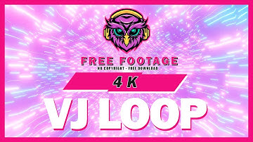 FREE FOOTAGE VJ LOOP GLOW COSMOS TUNNEL | FREE DOWNLOAD | License No Copyright