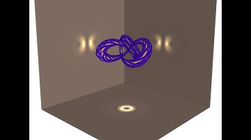 a trefoil knot in light