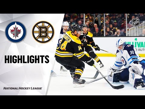 NHL Highlights | Jets @ Bruins 1/9/20 