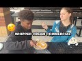 Whipped cream  commercial 