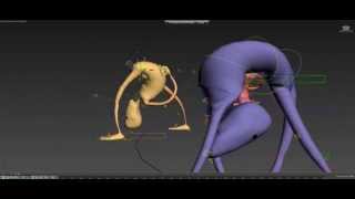 Bipedal rig demo (Free Rig for 3dsMax)