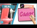 Turn your letters into CANDY! | Procreate tutorial on iPad