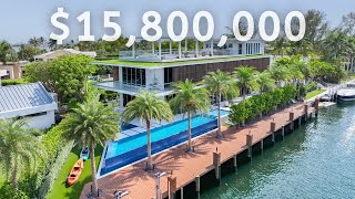 Waterfront Miami Mansion with UNBELIEVABLE ROOFTOP TERRACE, MODERN ELEGANCE & 163 FT ON THE WATER!!