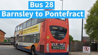 Viewers request | Bus 28 Barnsley to Pontefract in Yorkshire | May 2024