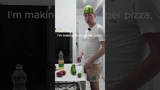Pizza with cucumber and raw rice!  #shorts #humor #cursedfood