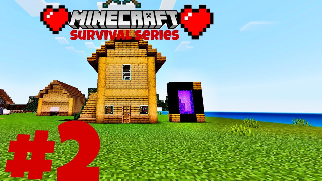 Minecraft survival series episode 2 house - YouTube