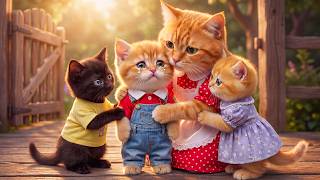 Ginger Kitten Felt Left Out in Class… But Black Cat Made Him Smile Again, Moving Mama Cat 😢💖🌸