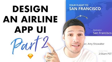 Flight Ticket App Interface Design Part 2 • UI Design Tutorial