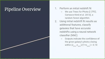 Using a Neural Network Classifier to Select Galaxies with...Photometric Redshifts - Adam Broussard