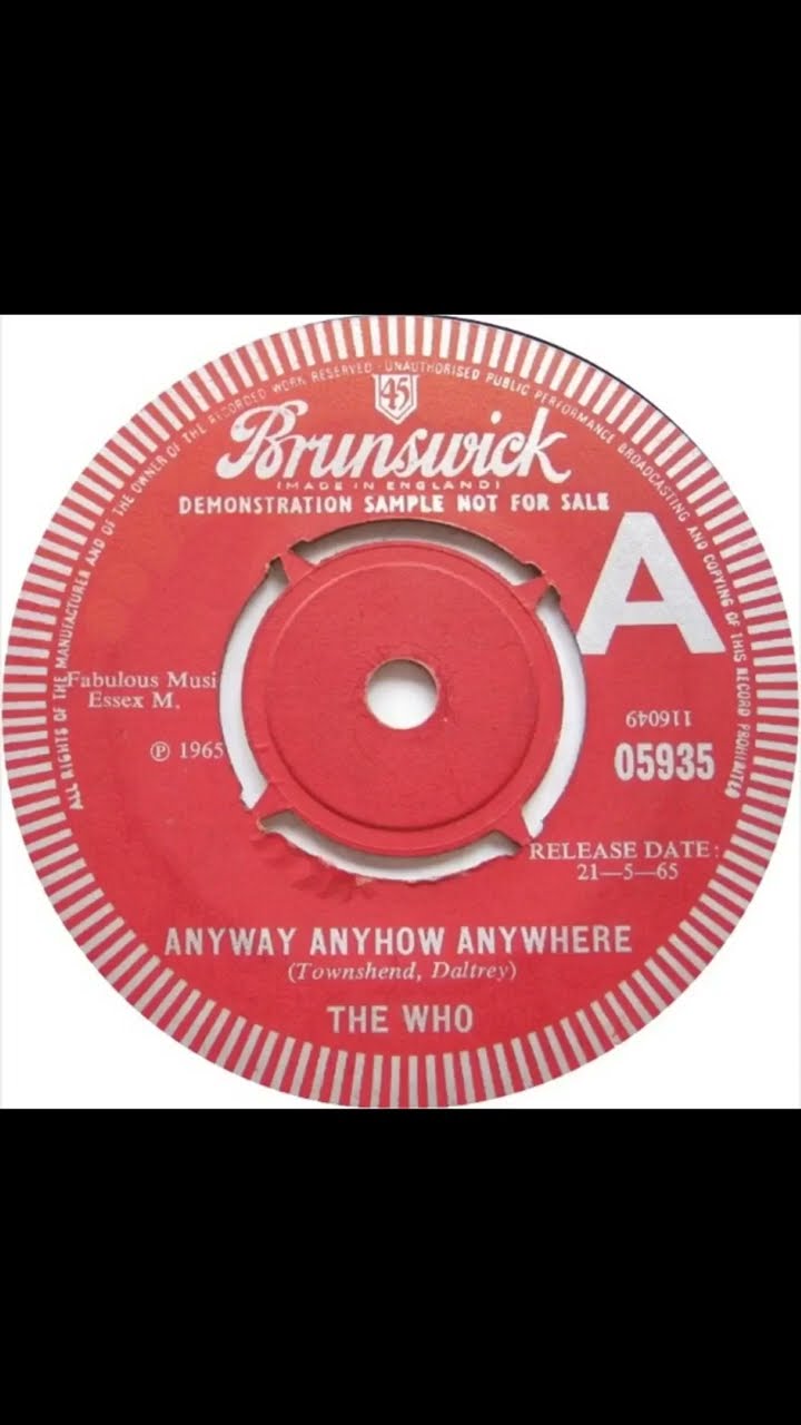 The Who - Anyway Anyhow Anywhere - UK Brunswick Records Demo