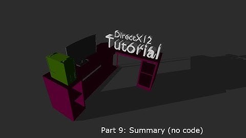 Beginner tutorial: Your first DirectX 12 application in C++ (Part 9: Summary no code)