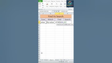 Find Vs Search Function in Excel #shorts