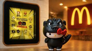 Are These Hello Kitty Godzilla Toys Sold Out? Mcdonalds Day 2