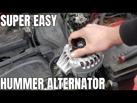 How to Replace Alternator Hummer H3 3.5 Liter