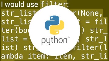 Remove empty strings from a list of strings
