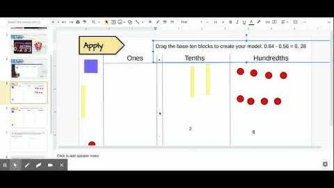 Copy of Lesson 3.6 Subtract decimals Using Models (FOSINA) - Google Slides