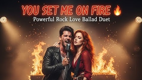 VibeCraftS - You Set Me on Fire 🔥 | Powerful Rock Love Ballad Duet (Official AI Music Video)