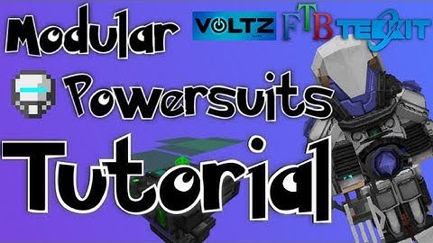 The New Tekkit!! Modular power suits tutorial!