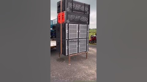 Dj setup open sound testing 2 bass hard vibretion 2 linear long throw high pressure mid line array