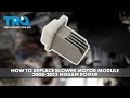 How to Replace Blower Motor Module 2008-2013 Nissan Rogue