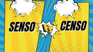 Diferença entre senso x censo | Redação SCRIBS